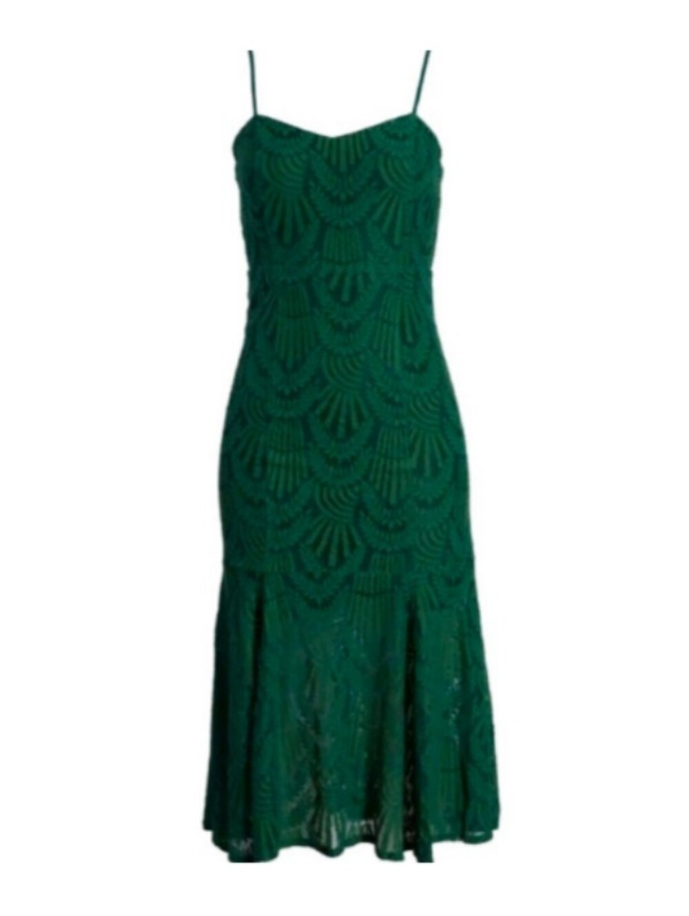 🖤 4SI3NNA Emerald Green Lace Midi Dress XS Nordstrom